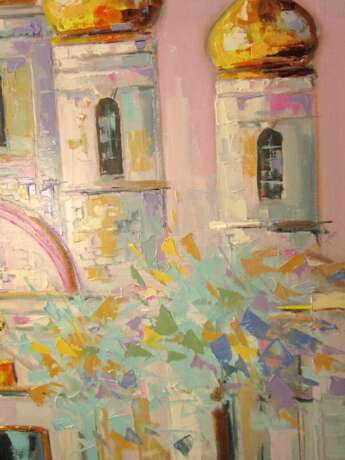 Painting “Blessing”, Canvas on the subframe, Oil, Contemporary art, Cityscape, Ukraine, 2021 - photo 3