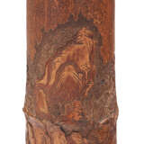 A CARVED BAMBOO BRUSH POT - photo 1