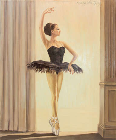 WILLY KRAUSS:"Prima Ballerina", Öl auf Maltuch, signiert und datiert - Foto 1