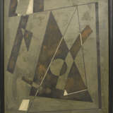 Öl auf Leinwand, "Konstruktivistische Komposition", gerahmt und monogrammiert, um 1925 - photo 1