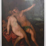 UNBEKANNTER MALER, "Venus und Adonis", Öl auf Holz, Frankreich um 1600 - фото 8
