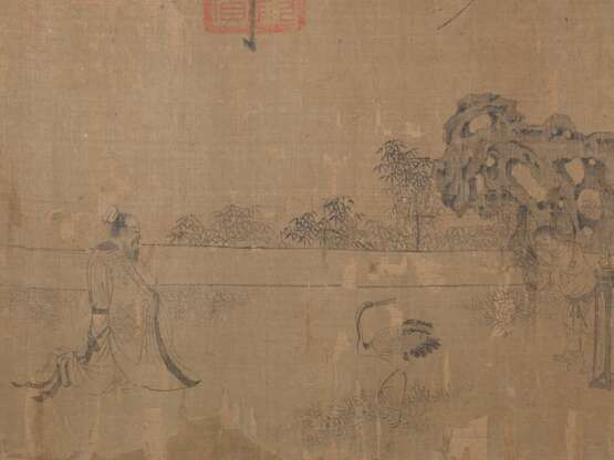 WITH SIGNATURES OF LI GONGLIN (1049-1106) AND ZHAO MENGFU (1254-1322) - Foto 5