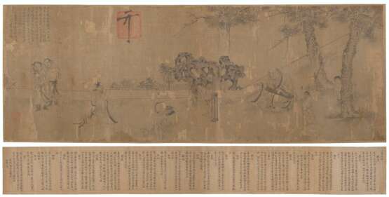 WITH SIGNATURES OF LI GONGLIN (1049-1106) AND ZHAO MENGFU (1254-1322) - Foto 6