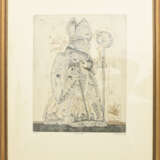 SIMON DITTRICH, "Bischof", Radierung/Aquatinta auf Papir, hinter Glas gerahmt, signiert und datiert - Foto 1