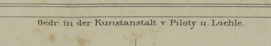 "BAUERNFAMILIE BEIM VESPER", polychromer Druck nach J. Woelfle, hinter Glas gerahmt, Mitte 19. Jahrhundert - photo 3