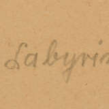 SIEGFRIED ASSFALG:"Labyrinth", poychromer Holzschnitt, hinter Glas gerahmt, nummeriert, signiert und datiert - photo 4
