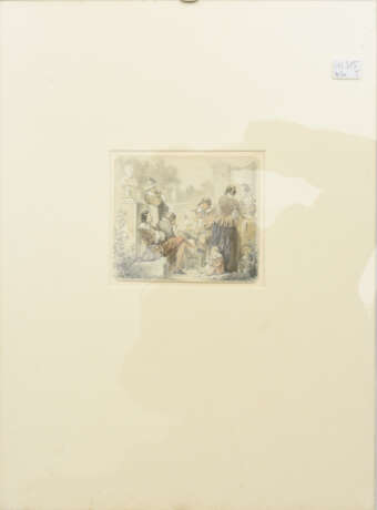 AUGUST LOEFFLER,"Der Briefleser", Bleistift/Kreide auf Papier, hinter Glas gerahmt und signiert - фото 4
