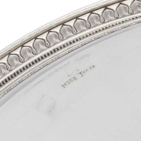 KOCH&BERGFELD Ovaltablett, 800 Silber, 20. Jahrhundert - Foto 3