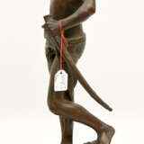 LOUIS GOSSIN,"David mit Goliaths Kopf", Bronze auf Sockel, Frankreich frühes 20. Jahrhundert - Foto 2