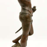 LOUIS GOSSIN,"David mit Goliaths Kopf", Bronze auf Sockel, Frankreich frühes 20. Jahrhundert - photo 4