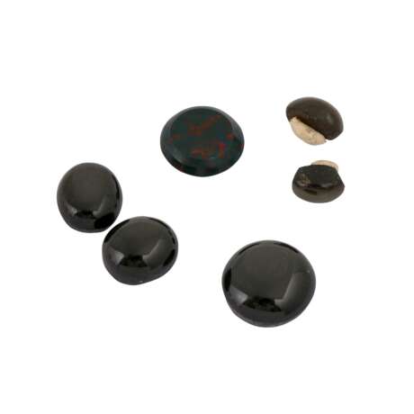 Konvolut schwarze Cabochons, - фото 1