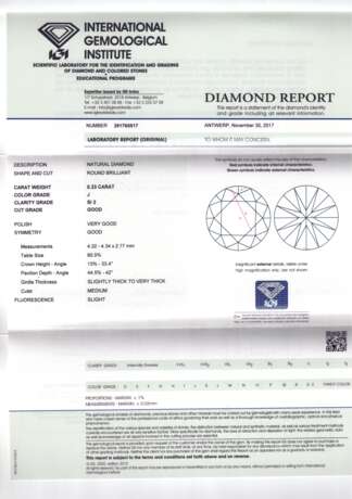 1 loser Brillant von 0,33 ct - фото 4