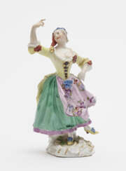 Tanzende Columbine, Meissen, 18. Jahrhundert, Modell von J. J. Kändler