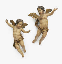Ein Paar Engel, Bayerisch-Schwaben, um 1720 