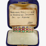 Drei Armreife mit Farbsteinen und Diamanten, Vermutlich Geschenk von König Ludwig II. an Eugenie von Dollmann. Süddeutschland, um 1880 - photo 2