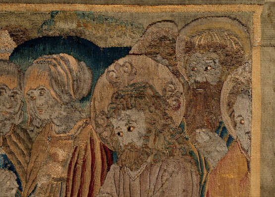 Antike Renaissance-Tapisserie "Die Auferweckung des Lazarus" - фото 5