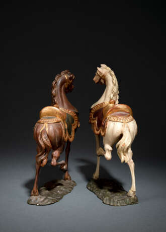 Paar Grödener Pferdeskulpturen - Foto 5