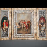 Triptychon mit Darstellung von Ludwig XVI und Marie-Antoinette - Foto 1