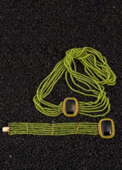 Peridot-Collier und Armband