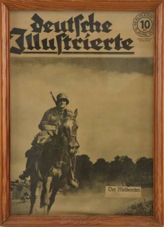 BLATT "DEUTSCHE ILLUSTRIERTE", hinter Glas gerahmt, Deutsches Reich 1940 - фото 1