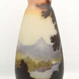 EMILE GALLÉ NANCY, Vase Glas farbig überfangen, ovoide Form, Frankreich um 1935 - Foto 1
