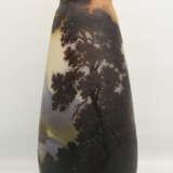 EMILE GALLÉ NANCY, Vase Glas farbig überfangen, ovoide Form, Frankreich um 1935 - фото 2