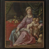 Monogrammist HCG, 17. Jahrhundert , Maria mit dem Kind und dem Johannesknaben - фото 2