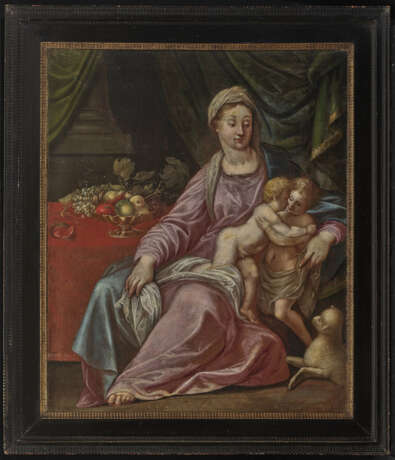 Monogrammist HCG, 17. Jahrhundert , Maria mit dem Kind und dem Johannesknaben - photo 2