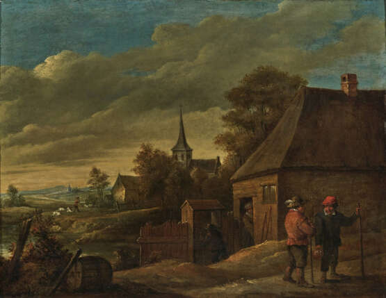Abraham Teniers, zugeschrieben , Dörfliche Szene - Foto 1
