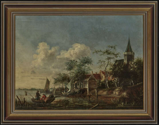 Cornelis Gerritsz. Decker, zugeschrieben , Niederländische Flusslandschaft - Foto 3