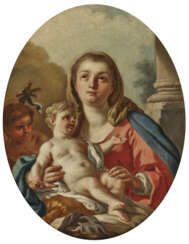 Francesco de Mura, zugeschrieben , Maria mit dem Kind und dem Johannesknaben 