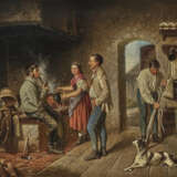 August Mansfeld, zugeschrieben , Soldaten in der Bauernküche - Foto 1
