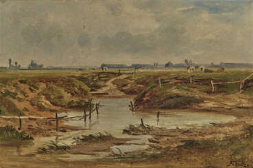 Johann Friedrich Voltz, Landschaft mit Kühen 
