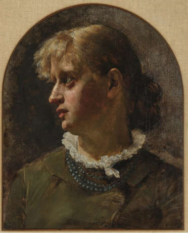 Maximilian Pirner, zugeschrieben , Junge Frau im Profil - photo 1