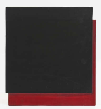Lienhard von Monkiewitsch, Rotes und schwarzes Quadrat sich überschneidend. 1998 - Foto 1