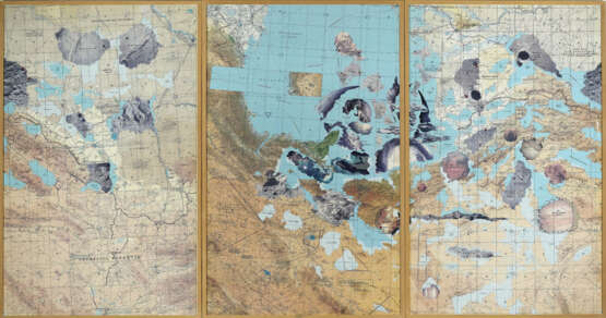 Stephan Huber, Triptychon. Ohne Titel (Karte 05) - photo 1