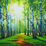 Painting “Birch Grove”, Canvas, Oil, Realist, Landscape painting, Russia, 2021 - photo 1