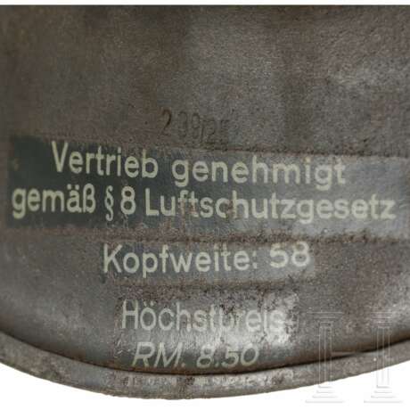 Stahlhelm "Gladiator" für Luftschutz, deutsch, um 1940 - Foto 5