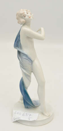 ROSENTHAL SELB, "Tanzende", bemaltes Porzellan glasiert, gemarkt, 1. Drittel 20. Jahrhundert - Foto 3