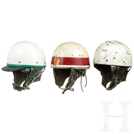 Drei Helme für Kradfahrer, 1960er - 1980er Jahre - Foto 1