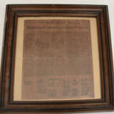 "DECLARATION OF INDEPENDENCE"; Congress paper Reprint/Kopie, hinter Glas gerahmt, 19. Jahrhundert - Foto 1