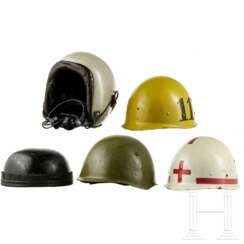 Fünf Helme, europäisch, 1950er - 1980er Jahre