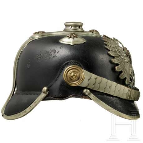 Helm für Unteroffiziere im Preußischen Landesfeuerwehrverband, Helmglocke und Koppel, 1918 - 1932 - Foto 5