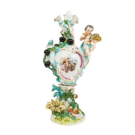 MEISSEN Vase mit der Allegorie des Sommers, 18. Jahrhundert. - Foto 1