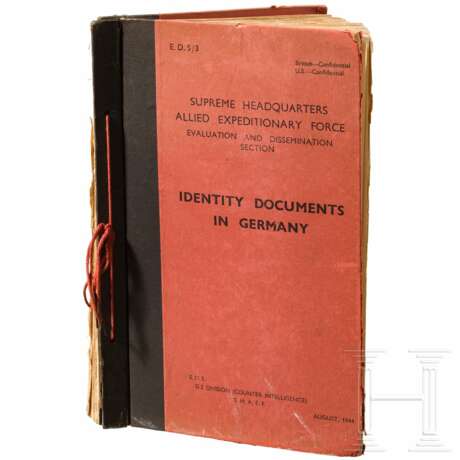 Nachschlagewerk "Identity Documents in Germany" des alliierten Nachrichtendienstes - Foto 1