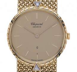 Chopard Classic 18kt Gelbgold Diamond Quarz Armband Milanese 30mm Ref.868 Vintage Bj.1982 Box&Pap. Full Set wie Neu mit