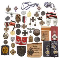 Große Gruppe Auszeichnungen, meist Deutschland 2. Weltkrieg