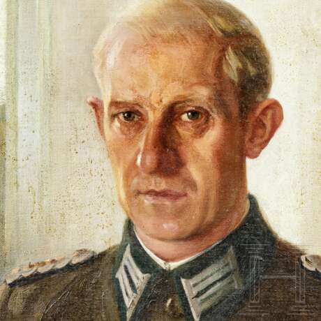 Portraitgemälde eines Oberstabsarztes oder eines Majors im Truppensonderdienst - Foto 3