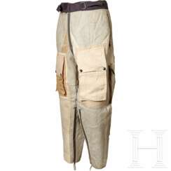 A Pair of Suede Leather Winter Trousers for Aviation Personnel