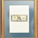 KONRAD KUJAU, "One Million Dollars", falsche Dollarnote hinter Glas gerahmt, mit vermeintlicher Widmung, um 1995 - фото 1